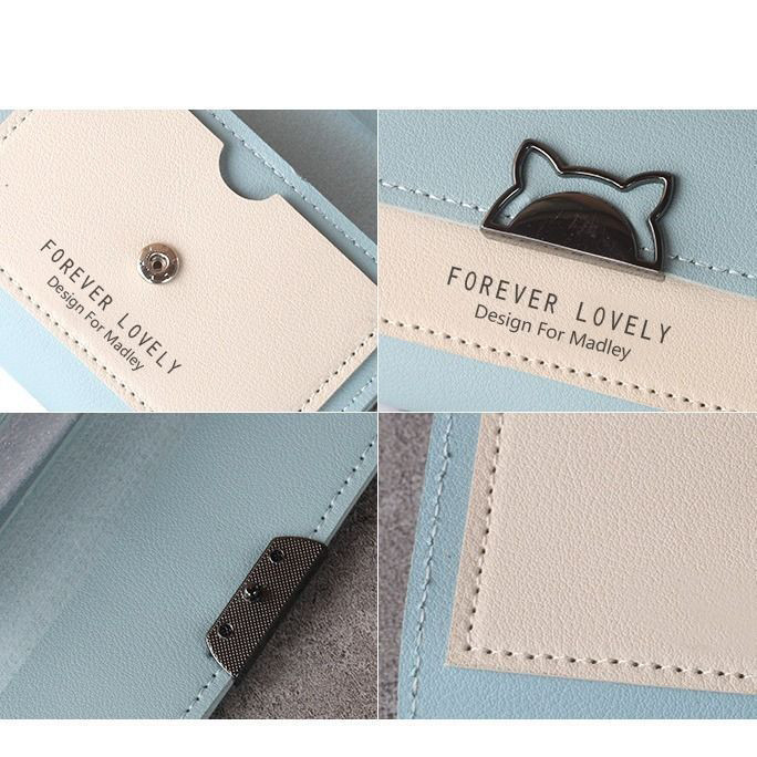 POPMAKER SHOP Dompet Lipat Mini Wanita Import - Desain Modern, Slot Kartu Lengkap & Bahan Berkualitas COD - Gambar 2