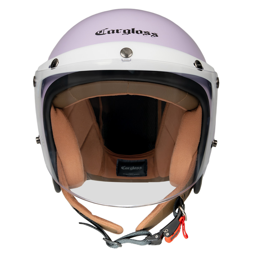 Cargloss CFH Hijab Retro Helm Half Face - Lilac - Gambar 4
