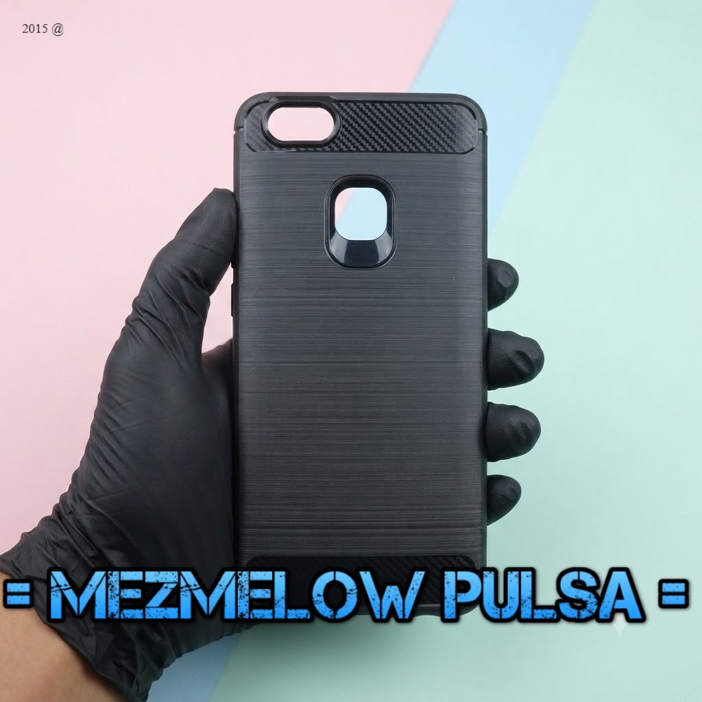 Case Fiber Carbon Silikon Caseng Softcase Soft Case Vivo V7 PLUS / VIVO Y79