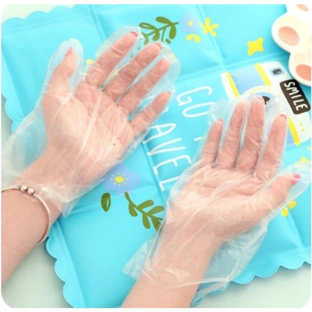 AFL SARUNG TANGAN PLASTIK FOOD GRADE ISI 100PCS/50 PASANG