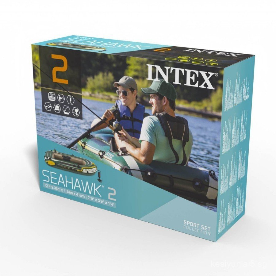 INTEX Sea Eagle Inflatable Boat Rubber Dinghy Fishing Boat Inflatable ...