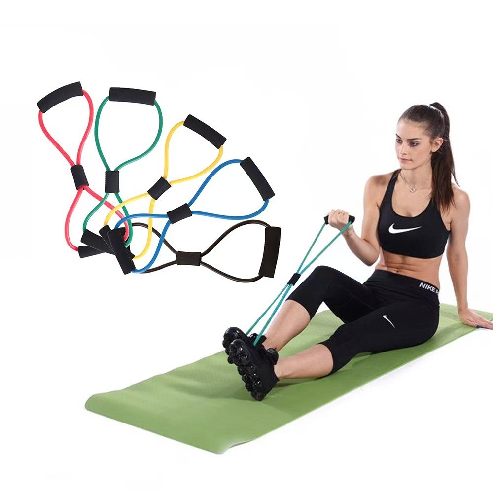 VOOVA Yoga Mat Set NBR Matras Tali Elastis - Gambar 2