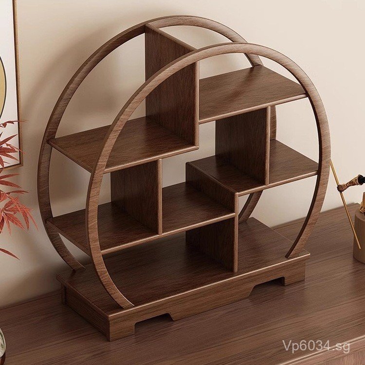 Storage Rack Storage Box Figurine Display Rack Small Solid Wood Mini ...