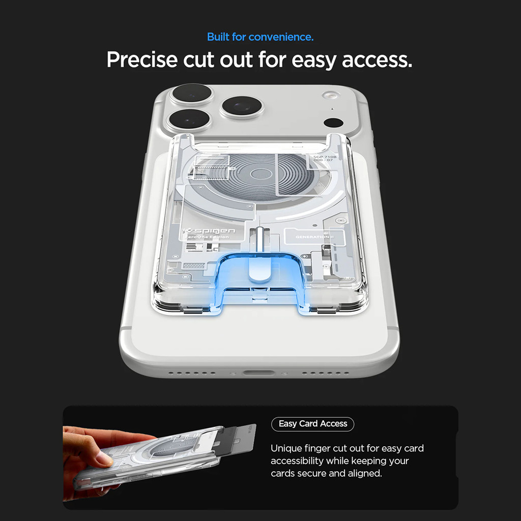 SPIGEN Card Holder Ultra Hybrid Zero One Magsafe Wallet Cards Slot Gen 2 Universal for iPhone 17 16 15 14 13 12 - Gambar 2
