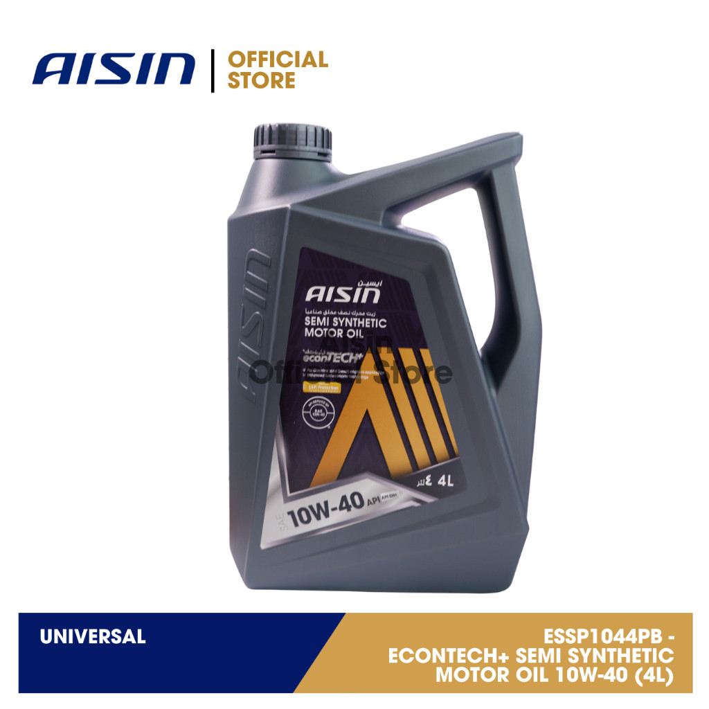 AISIN econTECH+ Semi Synthetic Motor Oil 10W-40 SN PLUS 4L [ESSNP1044PC]