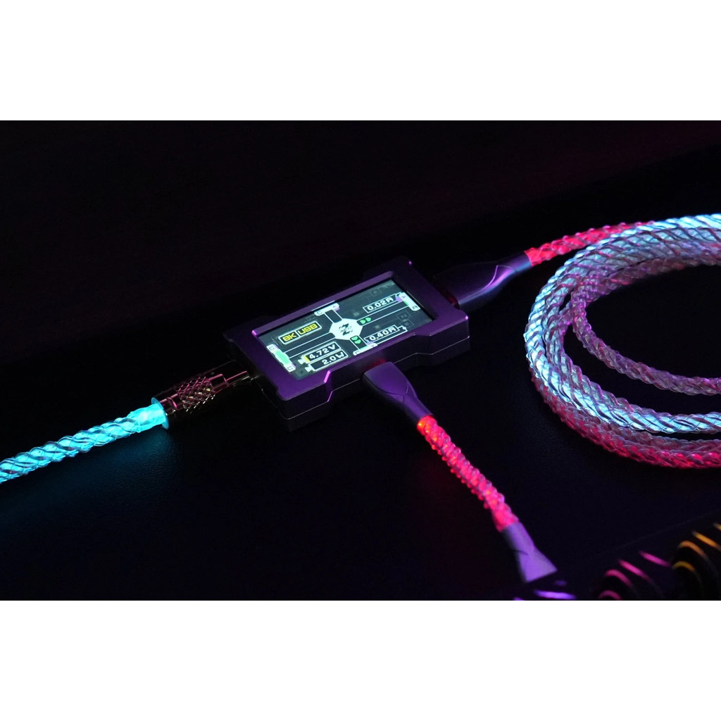 HM LAB HMLAB Kabel RGB 8k USB Type C to A / A to C Braided Cable Wired - Gambar 3