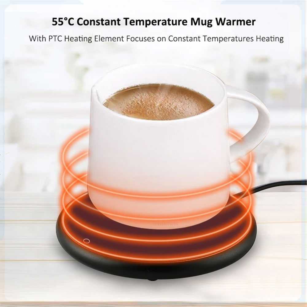 BAIH Tatakan Pemanas Teko Teh Kopi Warmer Heating Pad Coaster 10W - RY004 - Gambar 4