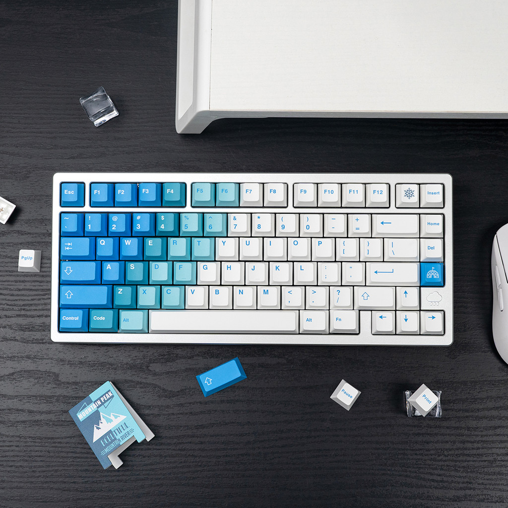 Blue/Red/Pink/Green/Purple Gradient Mechanical Keyboard Keycap PBT ...