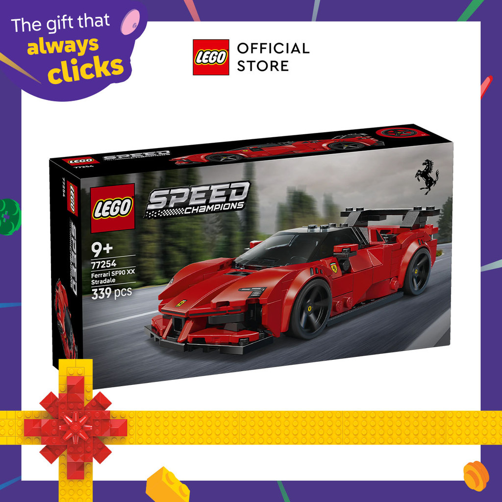 LEGO Speed Champions 77254 Ferrari SF90 XX Stradale Sports Car (339 Pieces), Building Block, Toys, Bricks