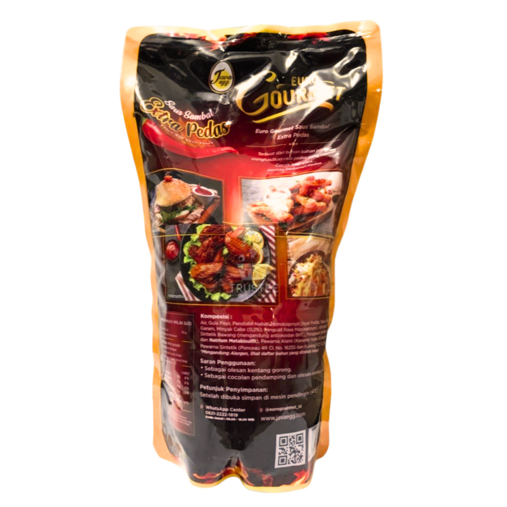 Euro Gourmet Saus Sambal Extra Pedas 1 Kg - Gambar 4