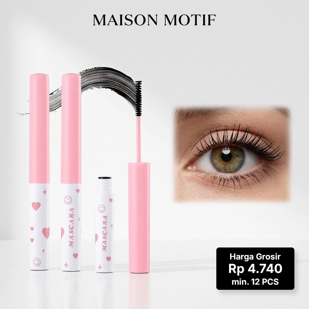 GROSIR 12 Pcs Mascara Slender Curling Up Natural Black Waterproof Tahan Lama Maskara Pelentik 263 8114