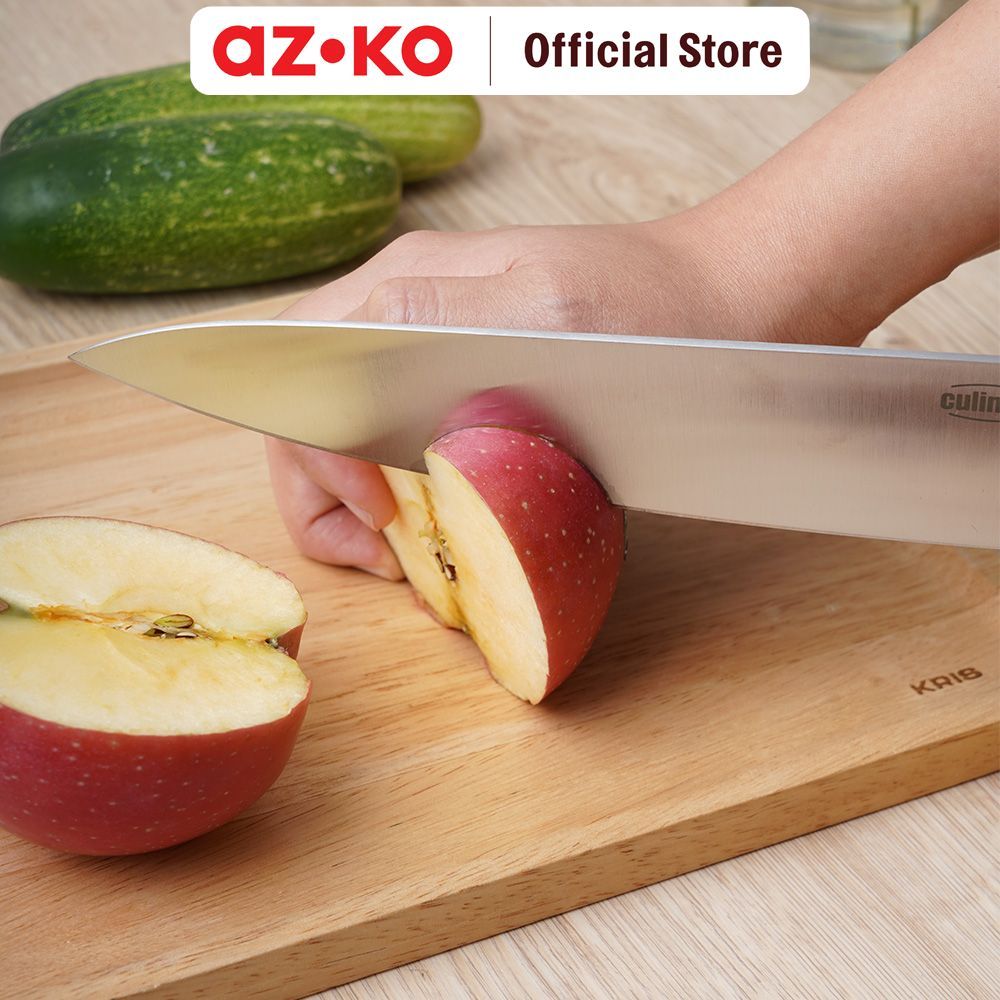 AZKO Culinart 8 inci Pisau Koki - Hitam Multifunctional Cooking Knife Alat Pemotong Serbaguna Piso Tajam Kitchen Tools Peralatan Masak - Gambar 3
