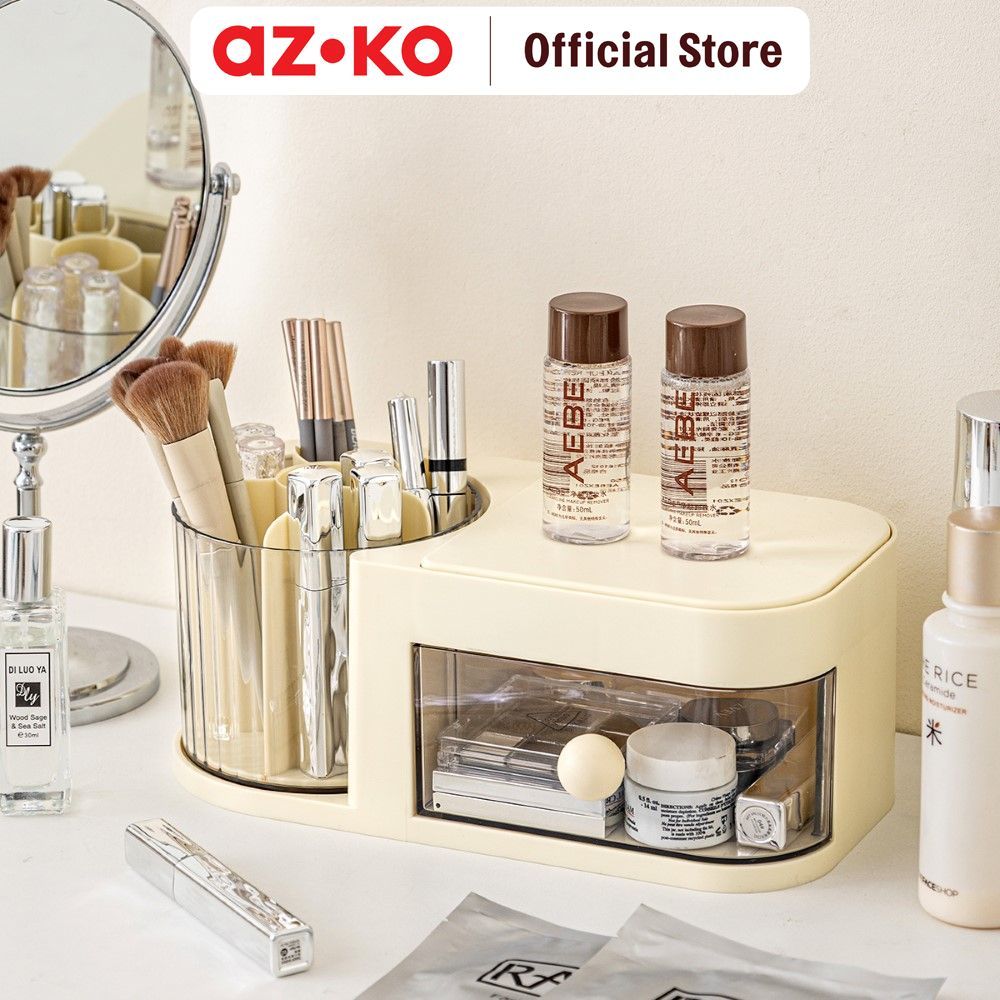 AZKO Stora Bloop Laci Penyimpanan Mini - Putih Ivory Laci Mini Storage Drawer Organizer Meja