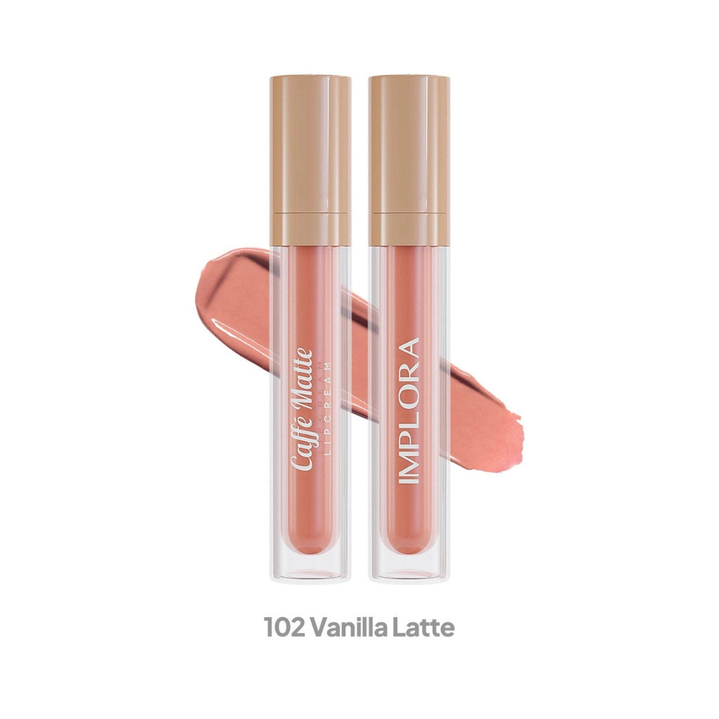 Implora Caffe Matte Lip Cream 2.9gr / Merah Jingga Official - Gambar 3