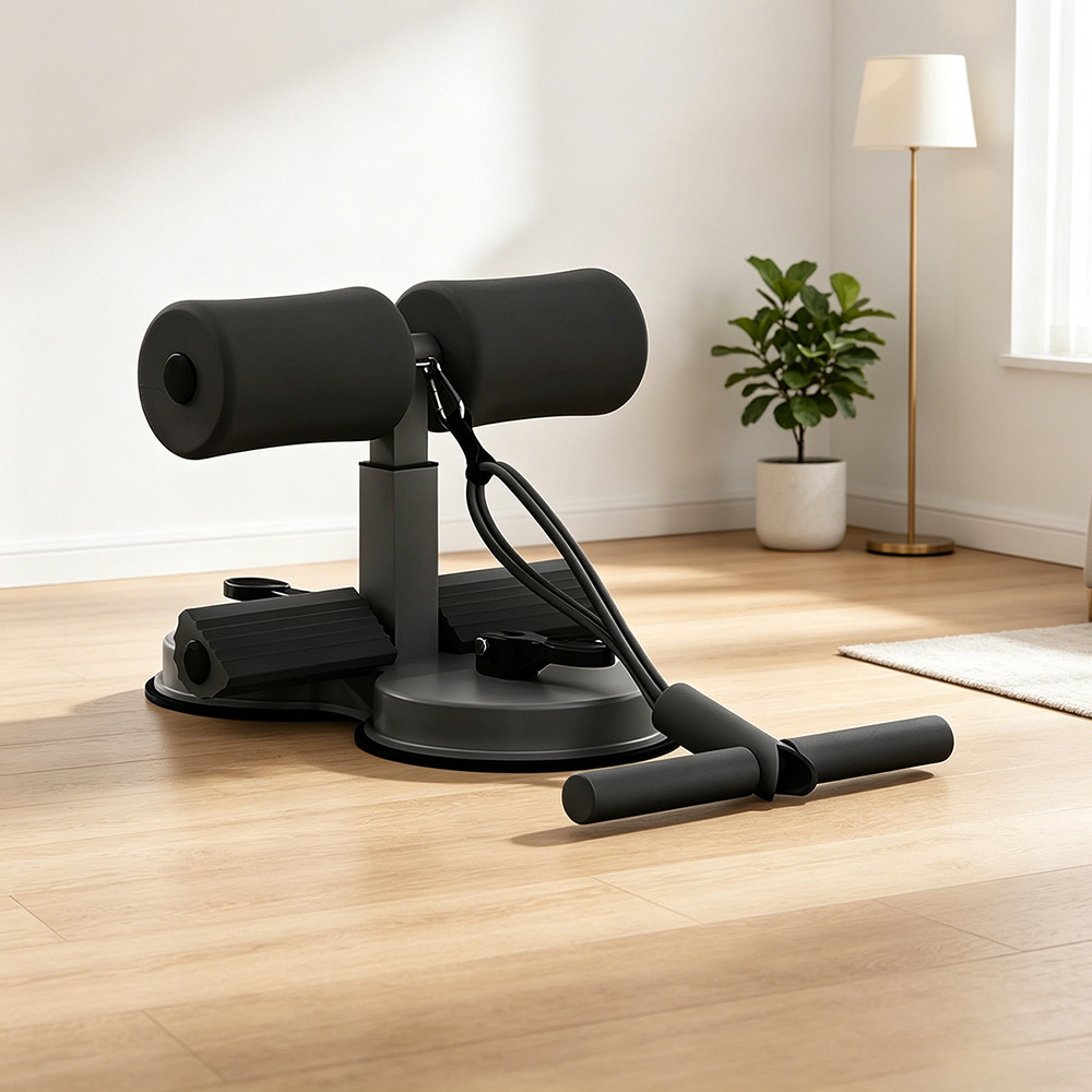 VOOVA 3 in 1 Home Workout Set: Matras Yoga + Strap + Sit Up Bar / Langsung Bisa Latihan di Rumah - Gambar 4