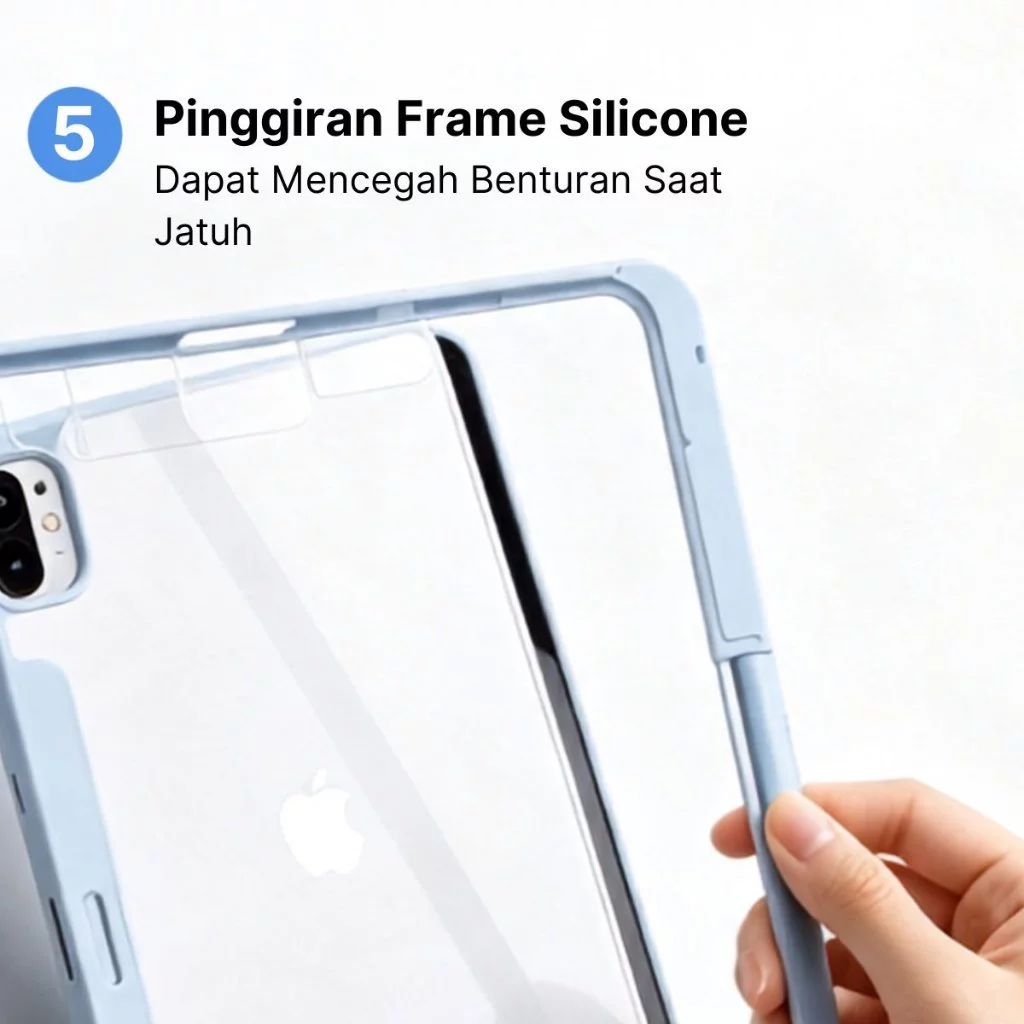 Magic Keyboard Case Bluetooth Transparan Magnetic iPad Gen 10th 10.9" AIR 4 5 6 10.9" PRO 11 Inch Anti Bentur Slim Shockproof - Gambar 3