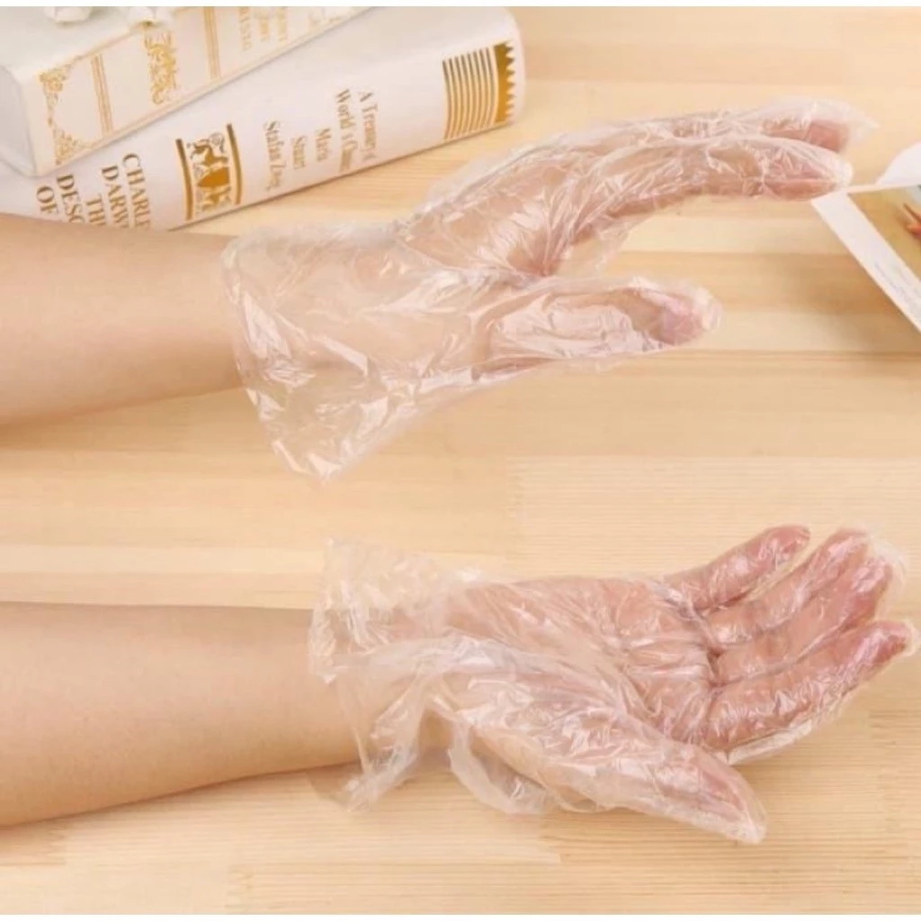 AFL SARUNG TANGAN PLASTIK FOOD GRADE ISI 100PCS/50 PASANG - Gambar 3