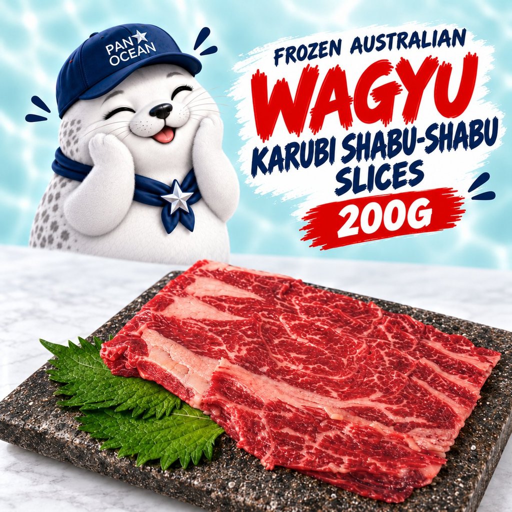 [PAN ROYAL] Frozen Australian Wagyu Karubi Shabu-Shabu Slices 200g ...