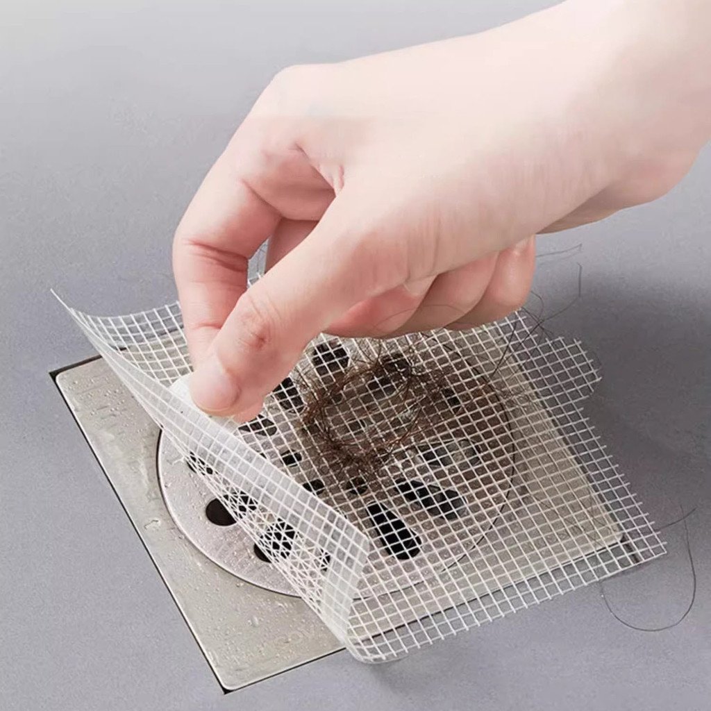Toilet Sewer Filter Disposable Floor Drain Sticker Hair Filter Sticker ...