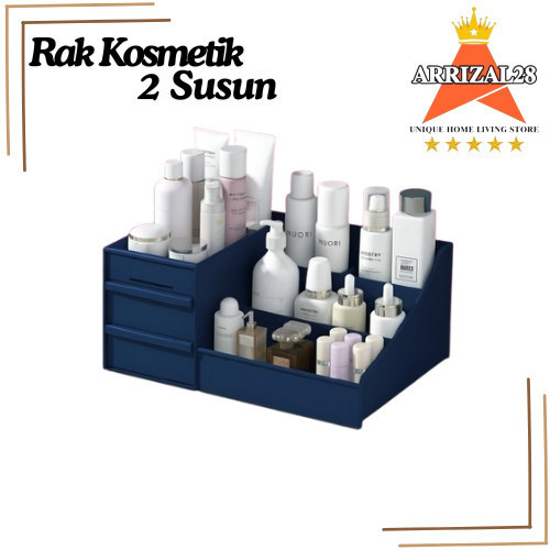 RAK KOSMETIK LACI 2 SUSUN SERBAGUNA WARNA RANDOM