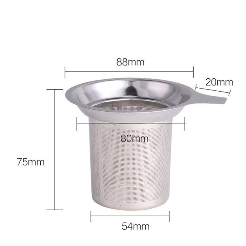 A98EReusable Stainless Steel Mesh Tea Infuser Tea Strainer Teapot Tea Leaf Spice Filter Drinke Kitchen Accessories