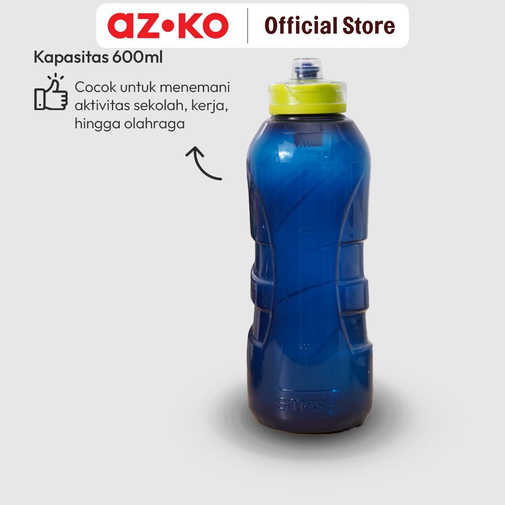AZKO Smash Botol Minum Plastik Hydro Twist 600 ml Tumbler Botol Air Tempat Minum Botol Minuman Water Bottle Tumbler Minum Tambler - Gambar 2
