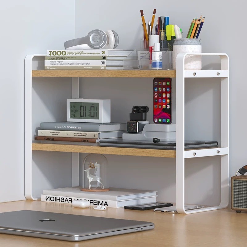 [48H Shipping] Desktop Storage Rack Multi-layer Bookshelf Student Desk ...