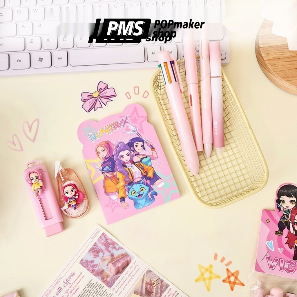 POPmaker shop set alat tulis sanrio lengkap buku pulpen pensil penghapus untuk sekolah hobi menulis koleksi hadiah H1180 COD