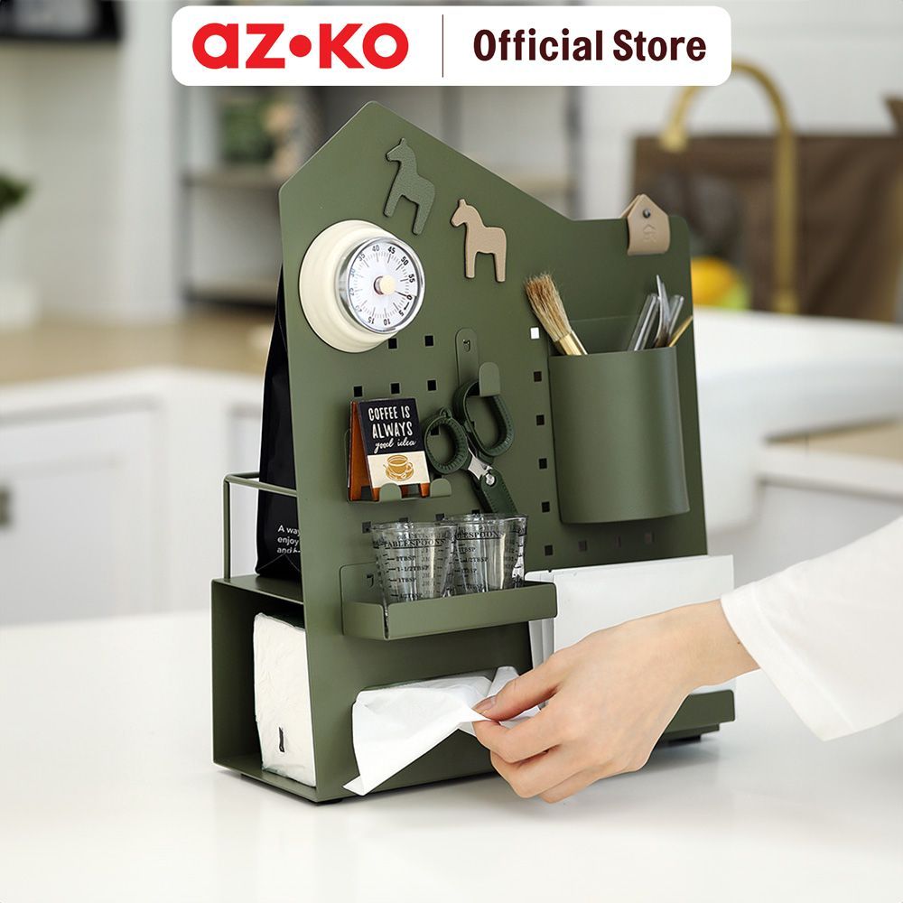 AZKO Stora Pegra Organizer Meja Large Desk Drawer Organizer Tempat Alat Tulis Desk Storage Laci Meja - Gambar 2