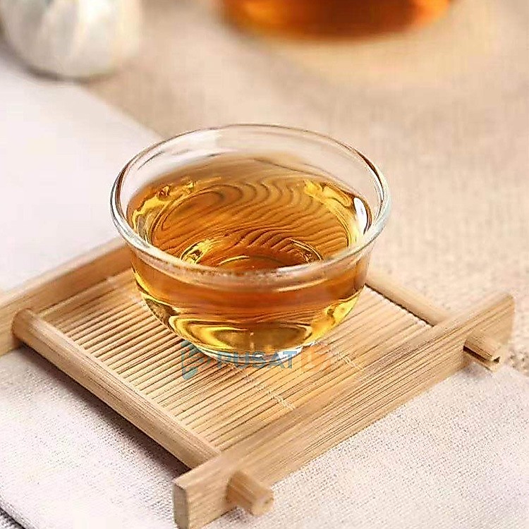 CHINESE TEA CUP MINI 30ML KACA / TATAKAN GELAS BAMBU GELAS SLOKI MINI ARAK SOJU WINE GLASS CUPS SMAL - Gambar 2