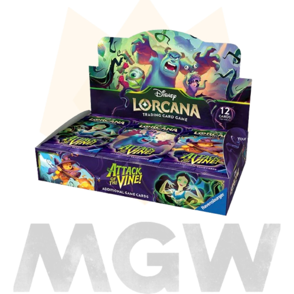 Ready Stocks) Disney TCG Lorcana Attack of the Vine! Booster Box