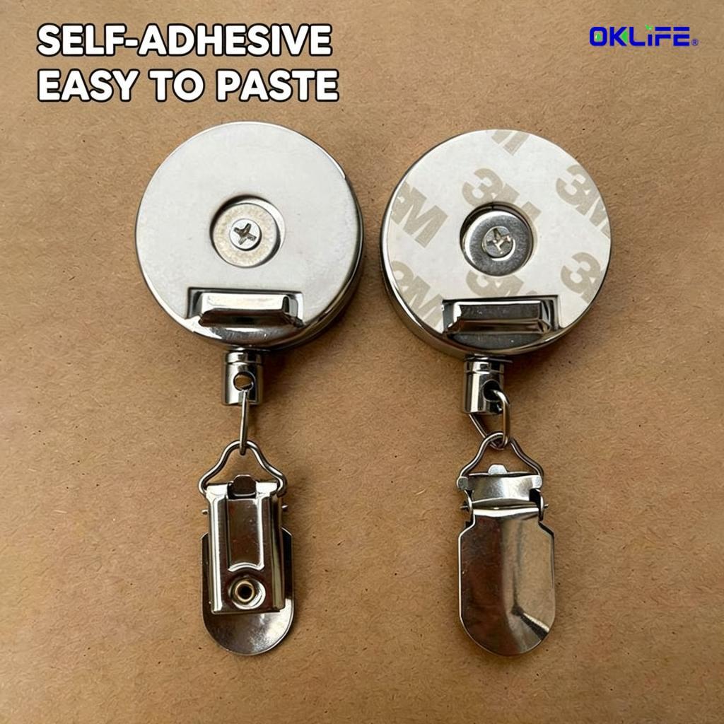 60CM Stretchable Retractable Hanging Clip Multifunctional Hook Clip for Towel Rag Cleaning Glove Home Use view 6