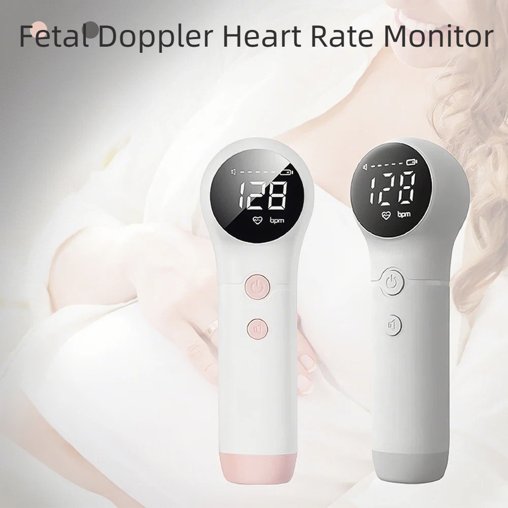 Pregnant Baby Heart Rate Detector Ultrasonic Fetal Baby Doppler Heart ...
