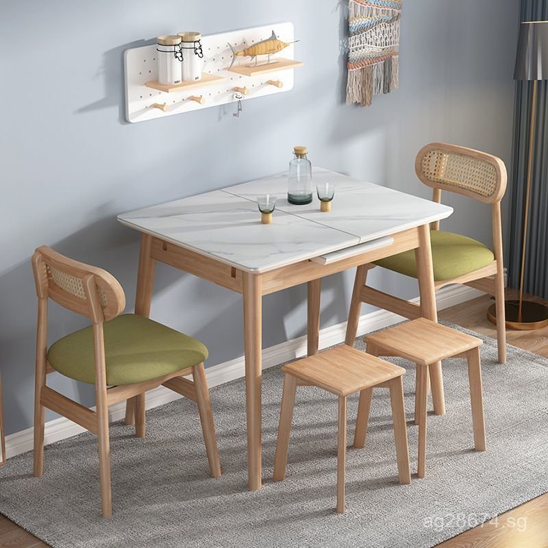 Multifunctional Dining Table with Rock Slab for Small Apartments ...