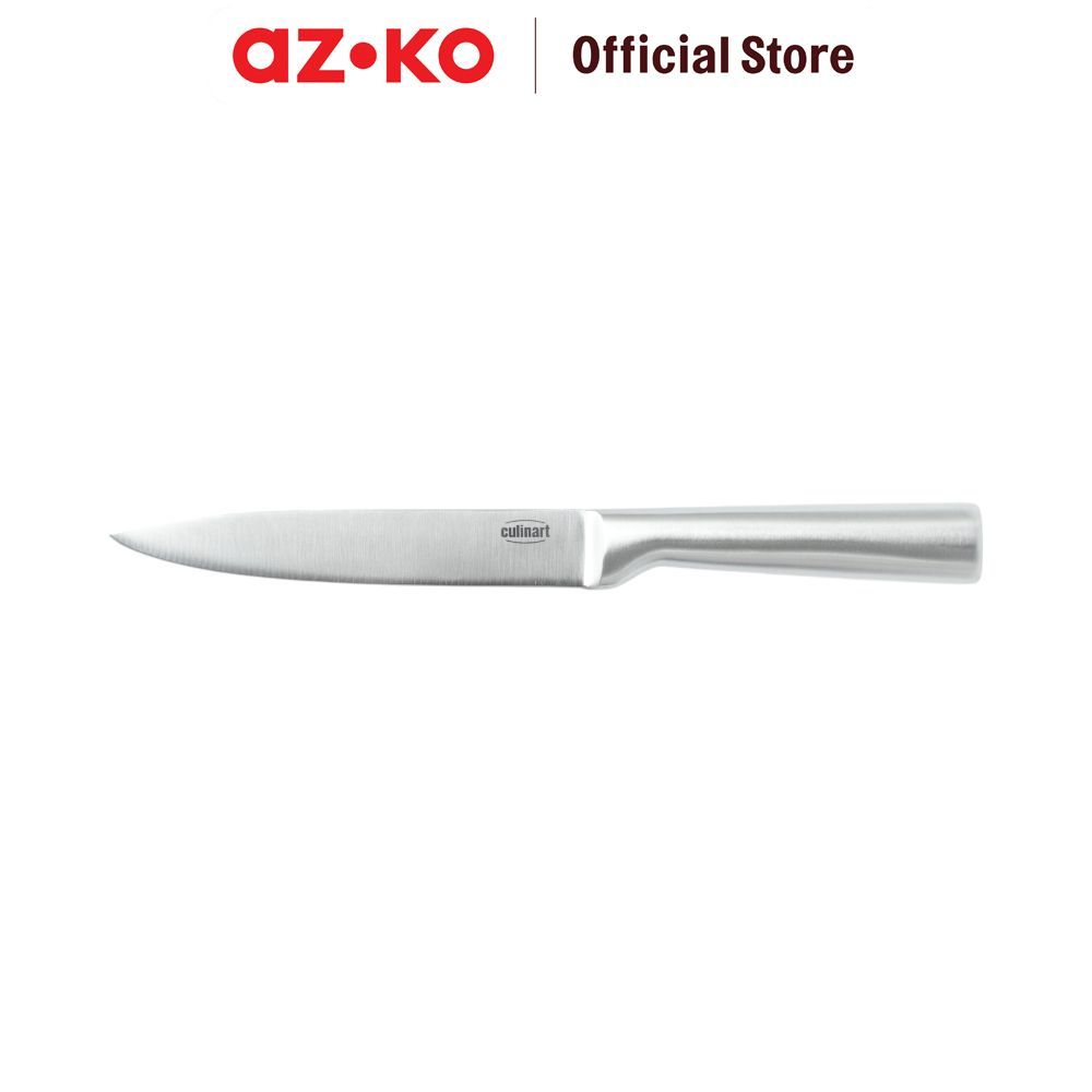 AZKO Culinart 5 inci Pisau Serbaguna Hollow - Silver Multifunctional Cooking Knife Alat Pemotong Serbaguna Kitchen Tools Peralatan Masak