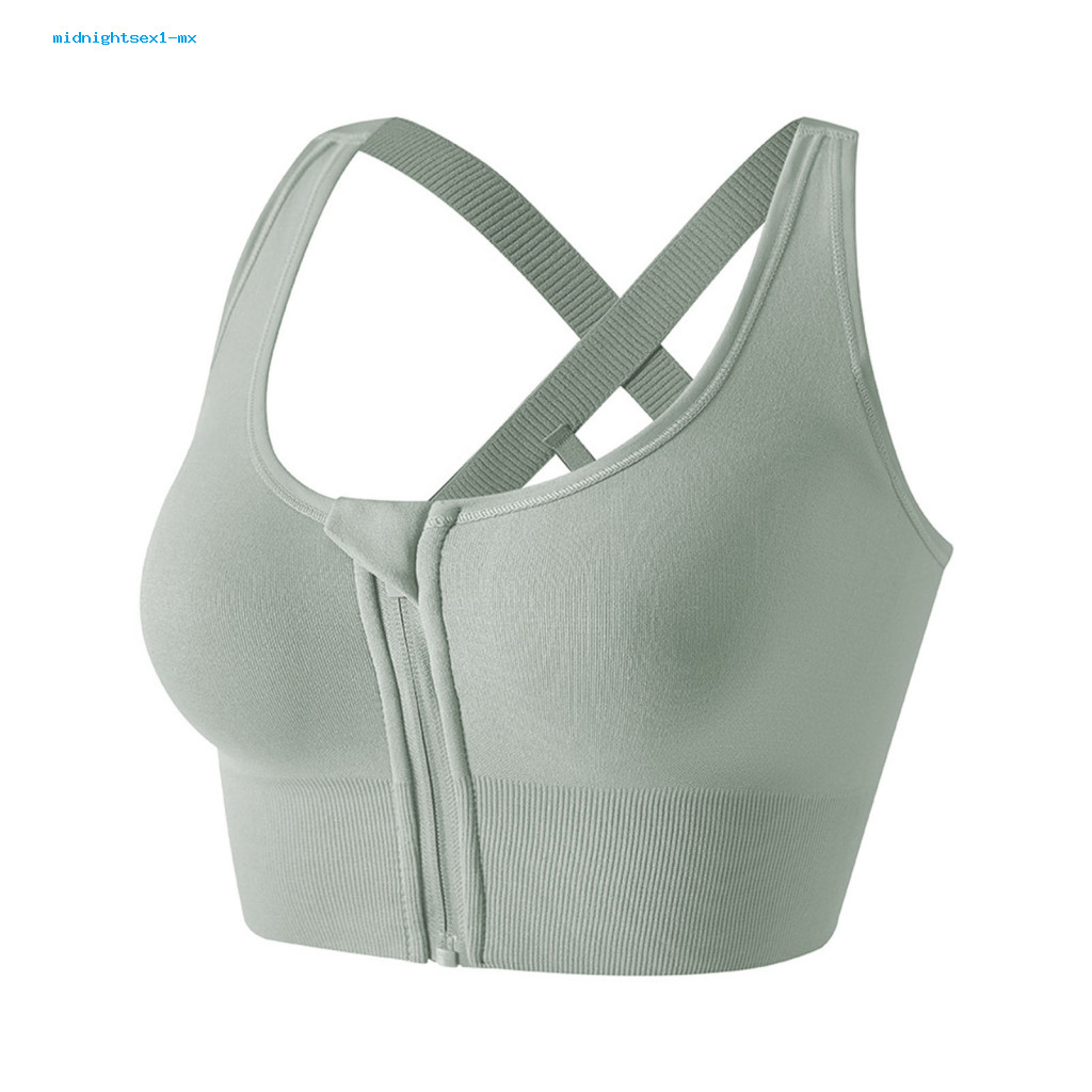 Sports Bra Nylon Material Good Stability Sports Bra Strappy Back High ...