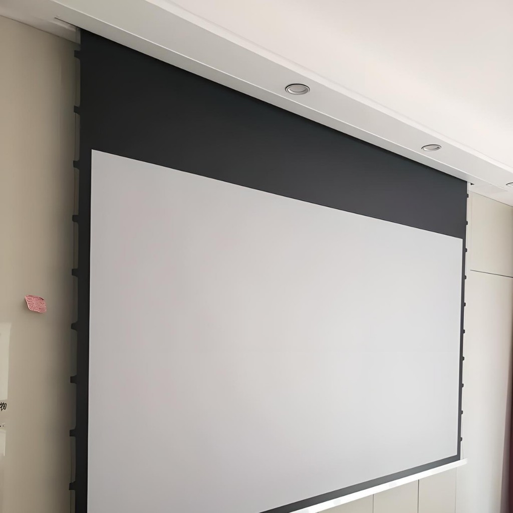 Home Projector Screen Hidden Embedded Ceiling Screen HD4K Automatic ...