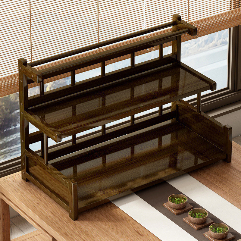 [in stock] Desktop Display Rack Small Tea Set Tea Storage Rack Tea Cup ...