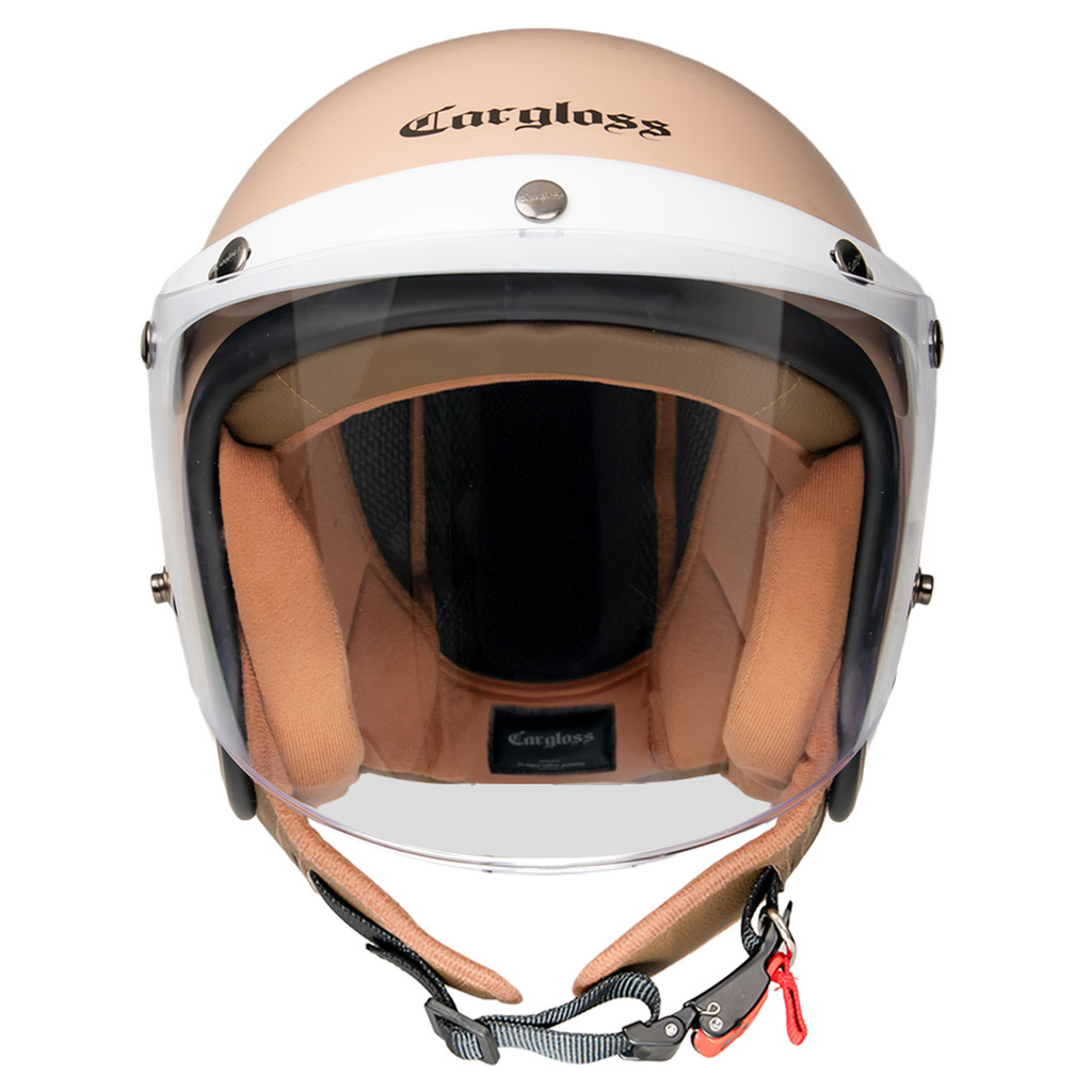 Cargloss CFH Hijab Retro Helm Half Face - Mocca - Gambar 4