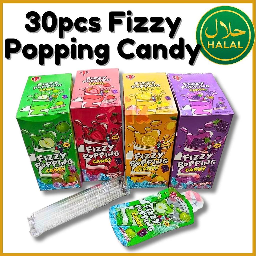 30pcs KHY Fizzy Popping Candy|Halal Certified|Fruity Exploding Candy ...