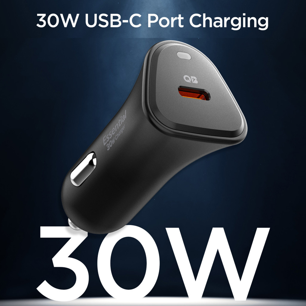 SPIGEN Car Charger Mobil 30W PD USB C Single Port Fast Charging Multi-Layer Safety Universal for iPhone Samsung - Gambar 2