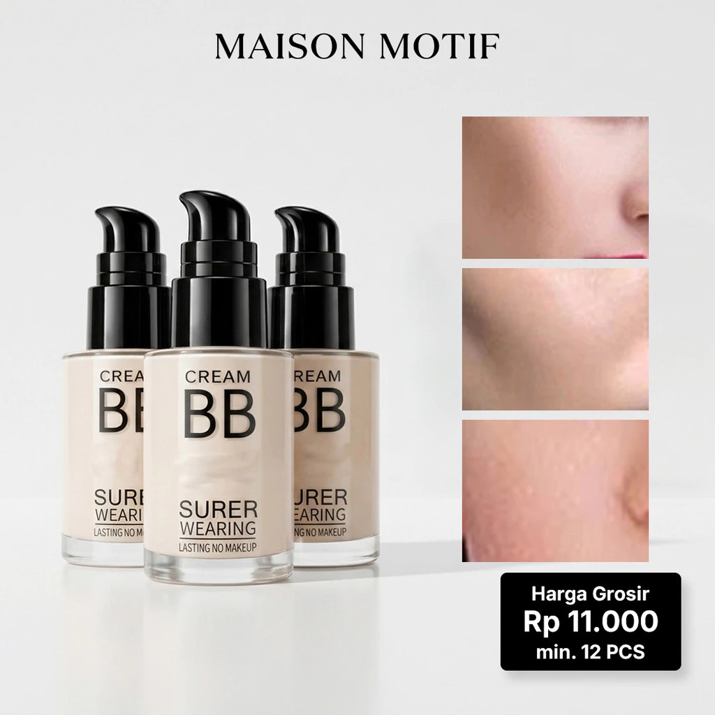 GROSIR 12 Pcs BB Cream Foundation Super Wear Flawless Tahan Air Pelembap 30ml Coverage Natural 050 1001