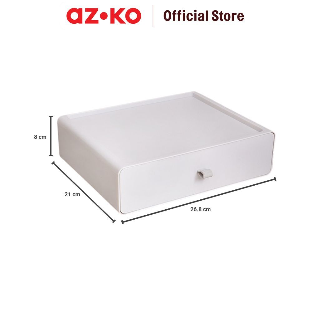 AZKO Stora Laci Penyimpanan Modular B Desk Drawer Organizer Tempat Alat Tulis Desk Storage Laci Meja - Gambar 3