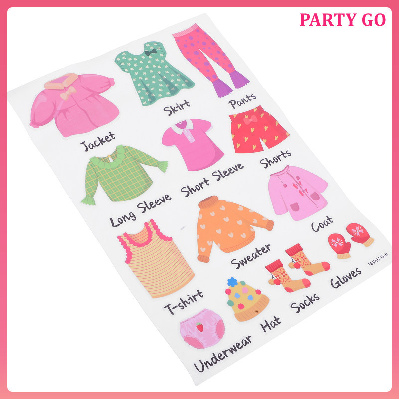 Sticker Labels Child Wardrobe Kid Kids Clothes Classification Stickers ...