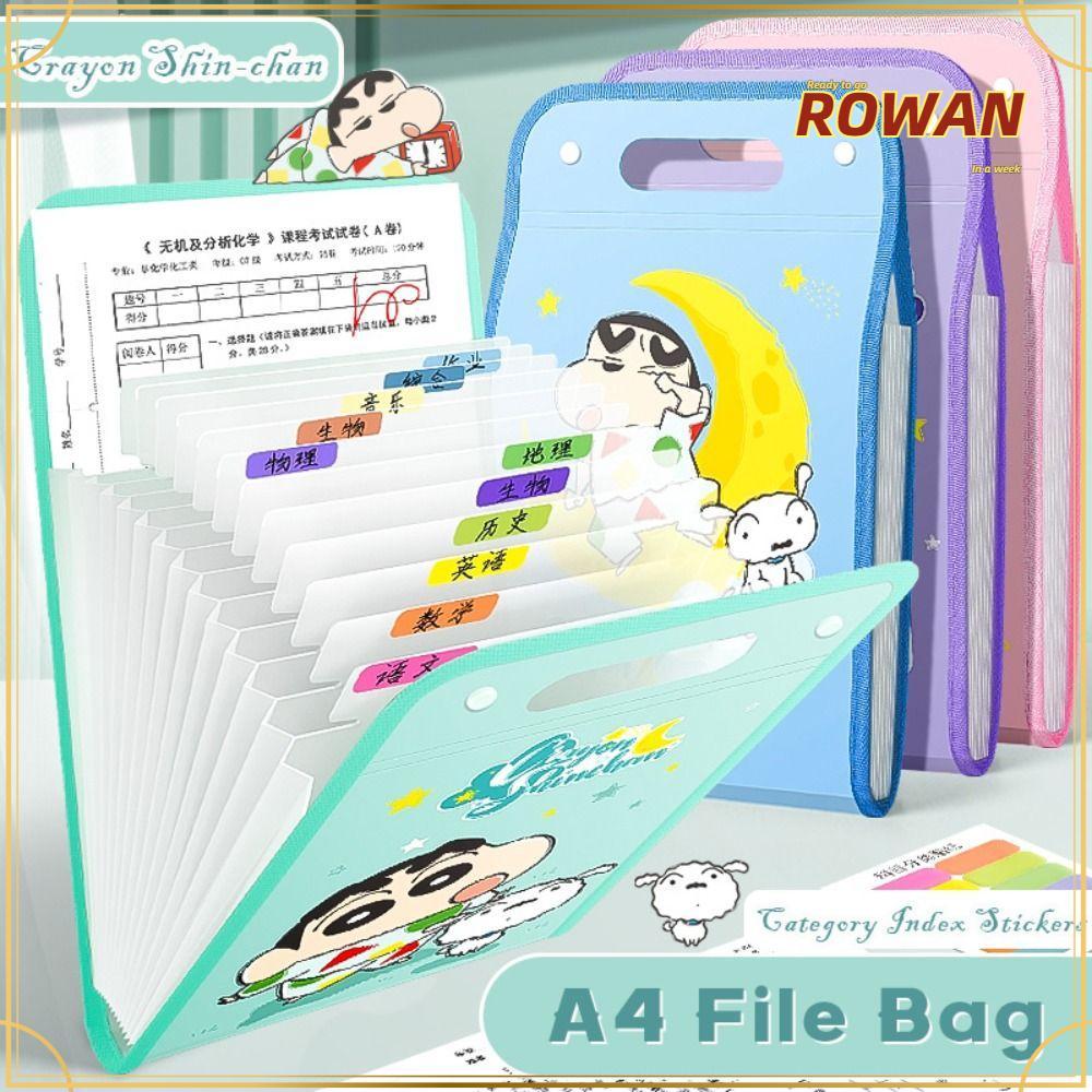 ROWANSG File Bag, A4 Crayon Shin-chan A4 File Folder, High Quality ...