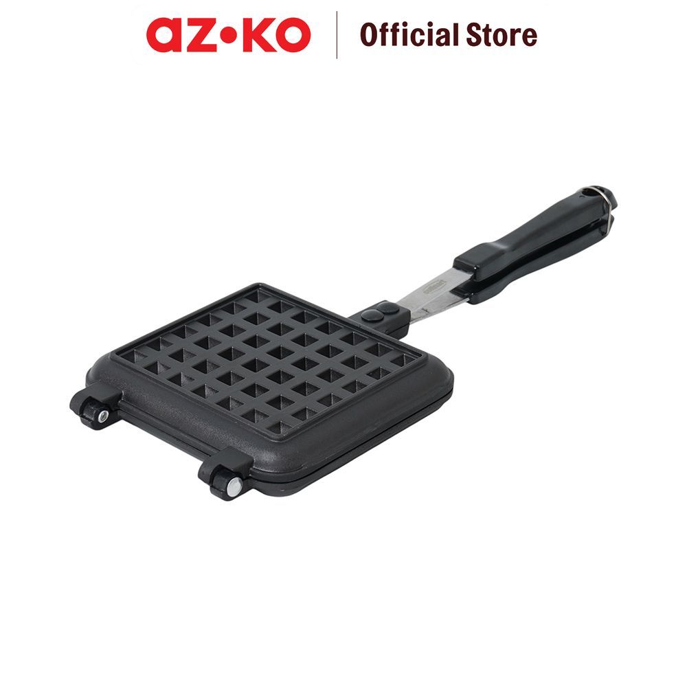 AZKO Culinart Cetakan Waffle Square Single Aluminium Die-Cast - Abu-Abu Cetakan Waffle Grill Waffle Pembuat Waffle