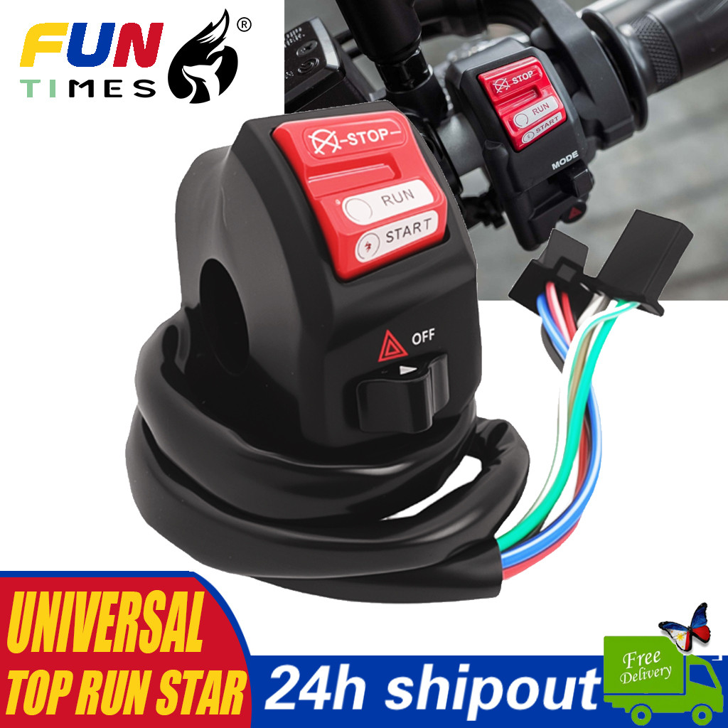 Kill switch STOP RUN STAR motorcycle emergency engine opening and ...