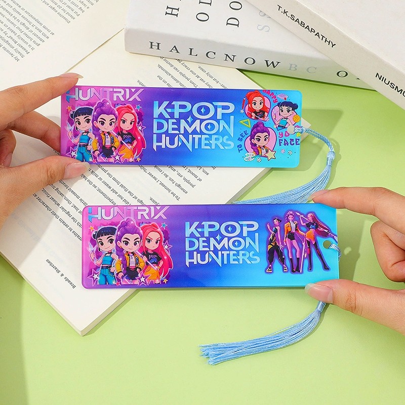 K Pop Demon Hunters Bookmark Huntrix Acrylic Bookmark Saja Boys 