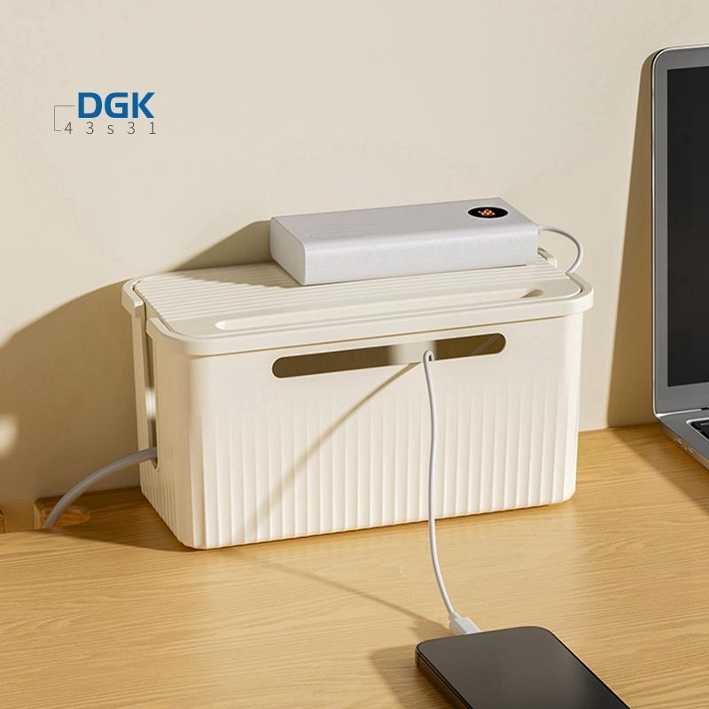 Cable Management Box with Lid to Hide Wires& Power Strips Desk Computer ...