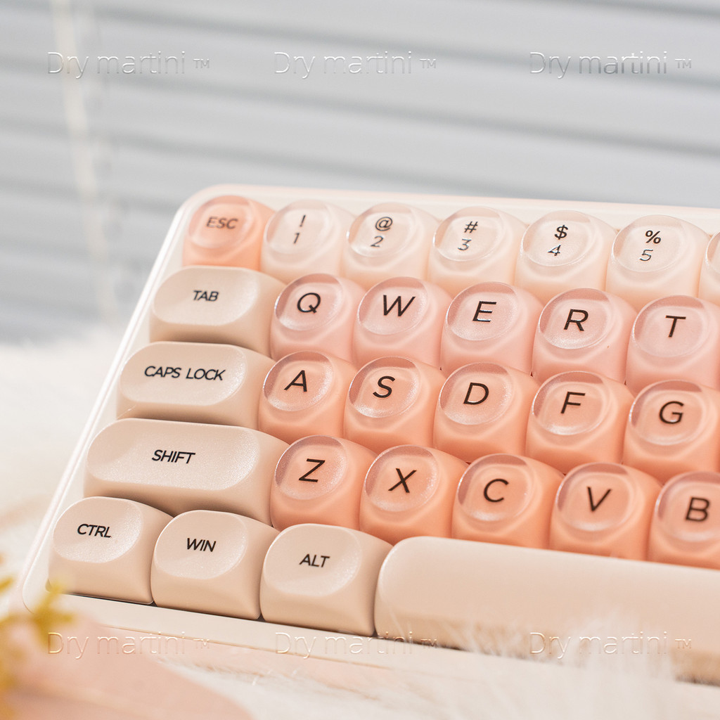Liquid Foundation Keycap Matte Powder Transparent PC+PBT Round MO ...